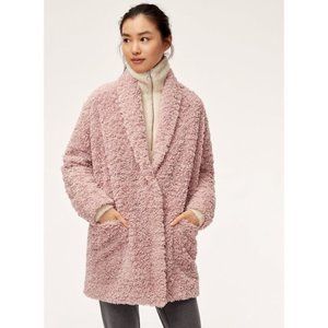Aritzia Wilfred Free Plush Jacket in Blush Pink